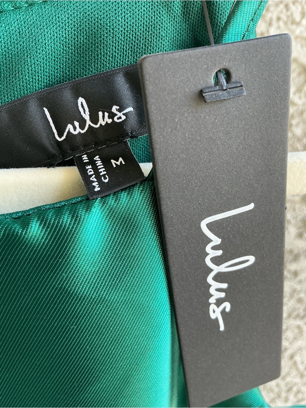 NWT Lulu’s Broadway Show Emerald Green High-Low Maxi Gown Dress M & XL 882102 - Picture 14 of 15